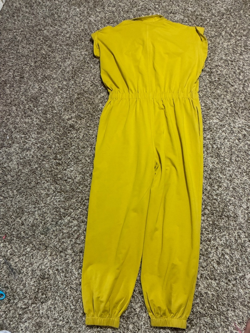 Utility Sleeveless Jumpsuit in Mustard - Picture 13 of 14